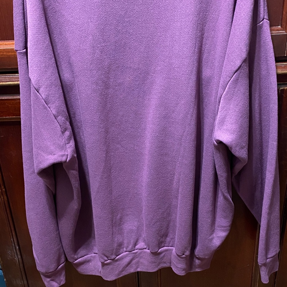 Gopher sport vintage plus size 3X Purple Sweatshirt with Cat Embroidery - Picture 10 of 16
